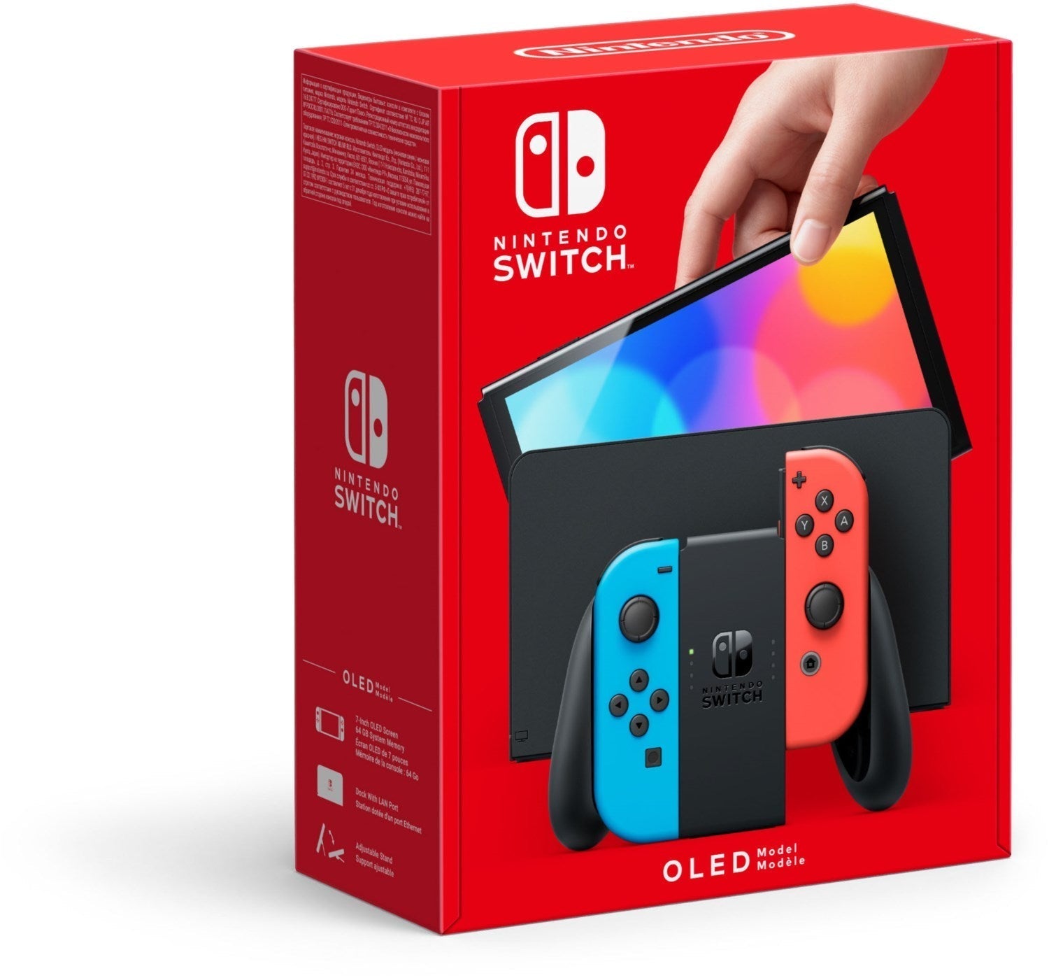 Consola Nintendo Switch (modelo OLED) neón rojo/azul neón